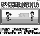 Soccer Mania (Japan, USA) Title Screen